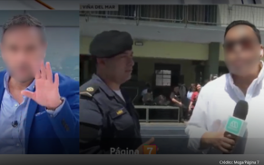 Equipo de prensa del canal Mega es expulsado de local de votación en Viña del Mar mientras realizaba un despacho en vivo