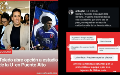 Medio local Puente Alto Al Día denuncia amenazas tras acusación del alcalde de ensuciar la gestión municipal