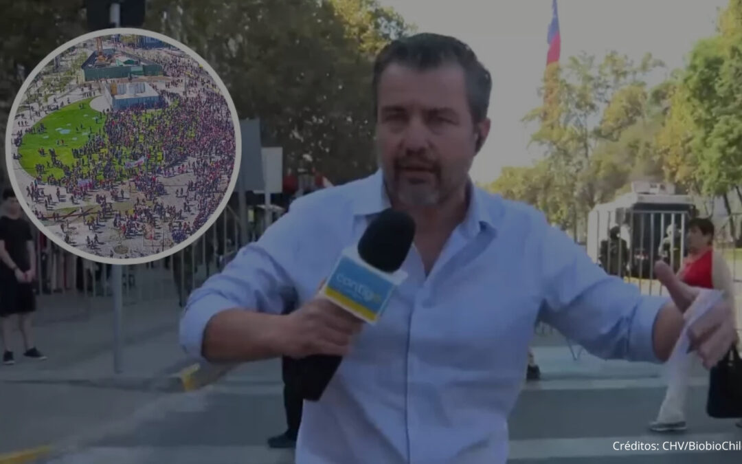 Equipo de Chilevisión denuncia agresiones durante cobertura de manifestación estudiantil en Santiago