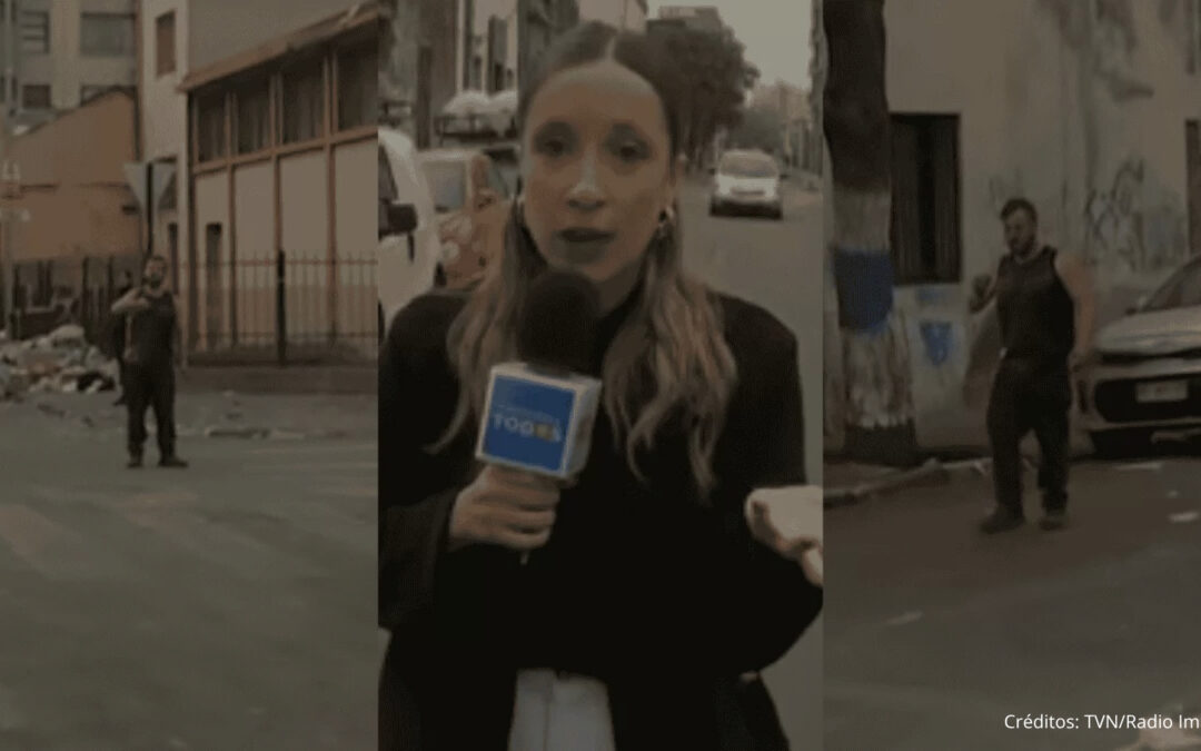 Equipo de TVN recibe amenazas durante transmisión en vivo y debe abandonar cobertura por razones de seguridad