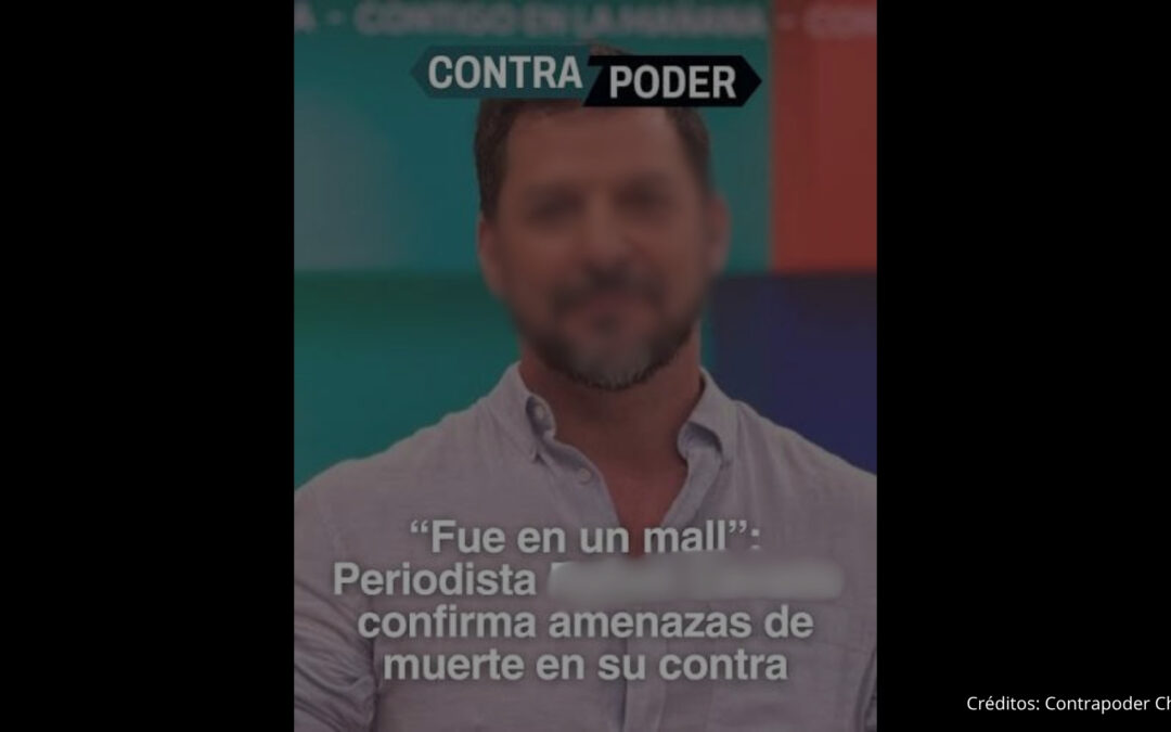 Periodista de Chilevisión revela haber recibido amenazas de muerte durante el ejercicio de su labor periodística