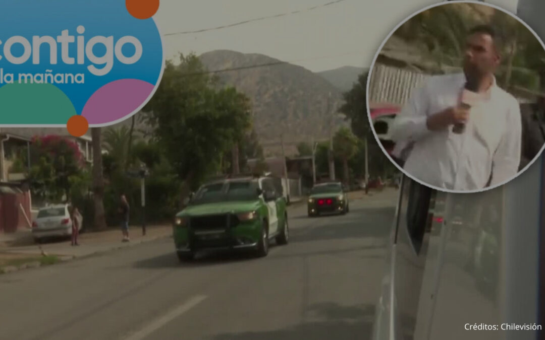 Equipo de Chilevisión es agredido durante cobertura de operativo policial en Huechuraba