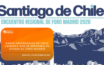 Foro Madrid impide ingreso de equipo de prensa de Radio Universidad de Chile